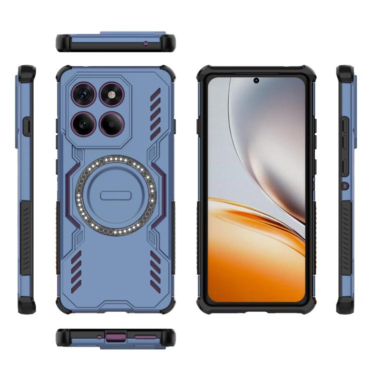 For Motorola Edge 60 Pro 5G Butterfly Armor MagSafe Magnetic Ring Shockproof Phone Case