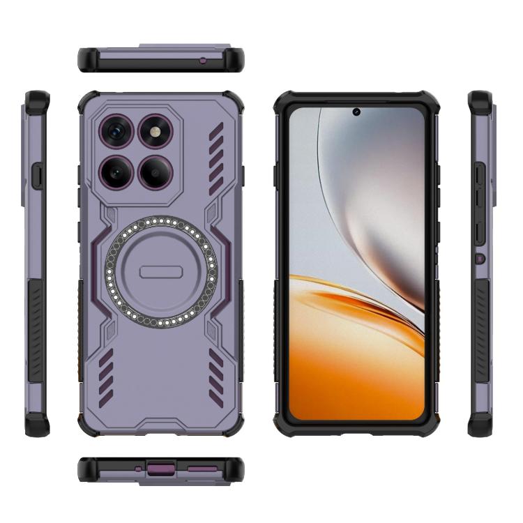 For Motorola Edge 60 Pro 5G Butterfly Armor MagSafe Magnetic Ring Shockproof Phone Case