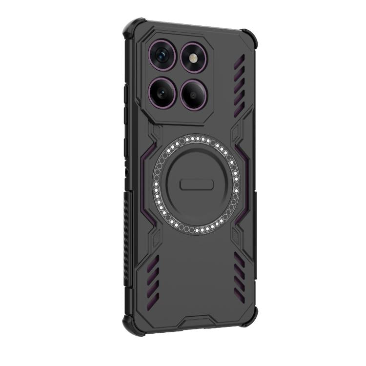 For Motorola Edge 60 Pro 5G Butterfly Armor MagSafe Magnetic Ring Shockproof Phone Case