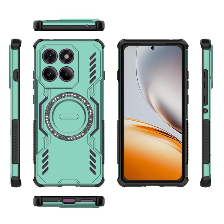 For Motorola Edge 60 Pro 5G Butterfly Armor MagSafe Magnetic Ring Shockproof Phone Case