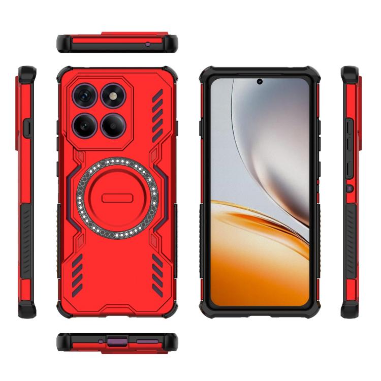 For Motorola Edge 60 Pro 5G Butterfly Armor MagSafe Magnetic Ring Shockproof Phone Case