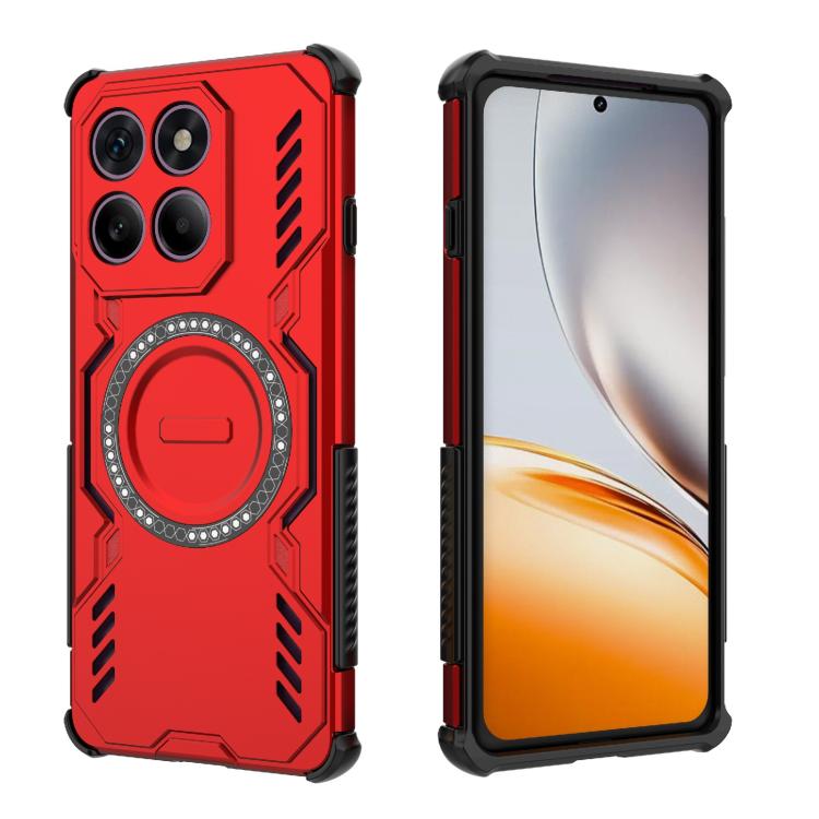 For Motorola Edge 60 Pro 5G Butterfly Armor MagSafe Magnetic Ring Shockproof Phone Case