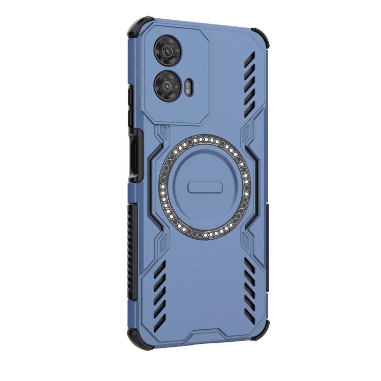 For Motorola Moto G34 5G Butterfly Armor MagSafe Magnetic Ring Shockproof Phone Case