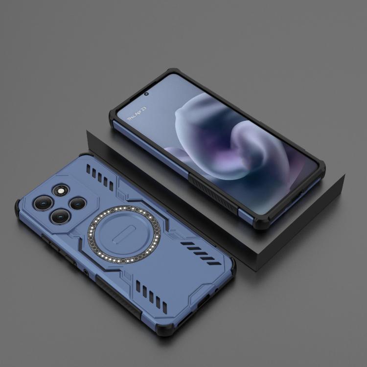 For Motorola Moto G86 Power 5G Butterfly Armor MagSafe Magnetic Ring Shockproof Phone Case