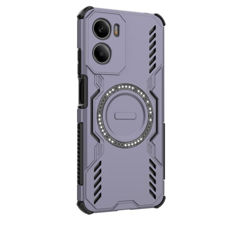 For Motorola Moto G05 4G Global Butterfly Armor MagSafe Magnetic Ring Shockproof Phone Case
