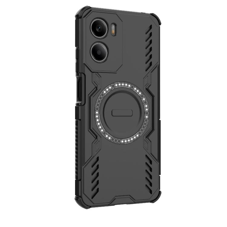 For Motorola Moto G05 4G Global Butterfly Armor MagSafe Magnetic Ring Shockproof Phone Case