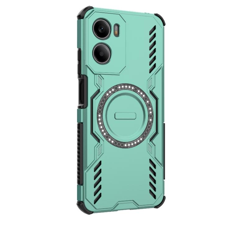 For Motorola Moto G05 4G Global Butterfly Armor MagSafe Magnetic Ring Shockproof Phone Case