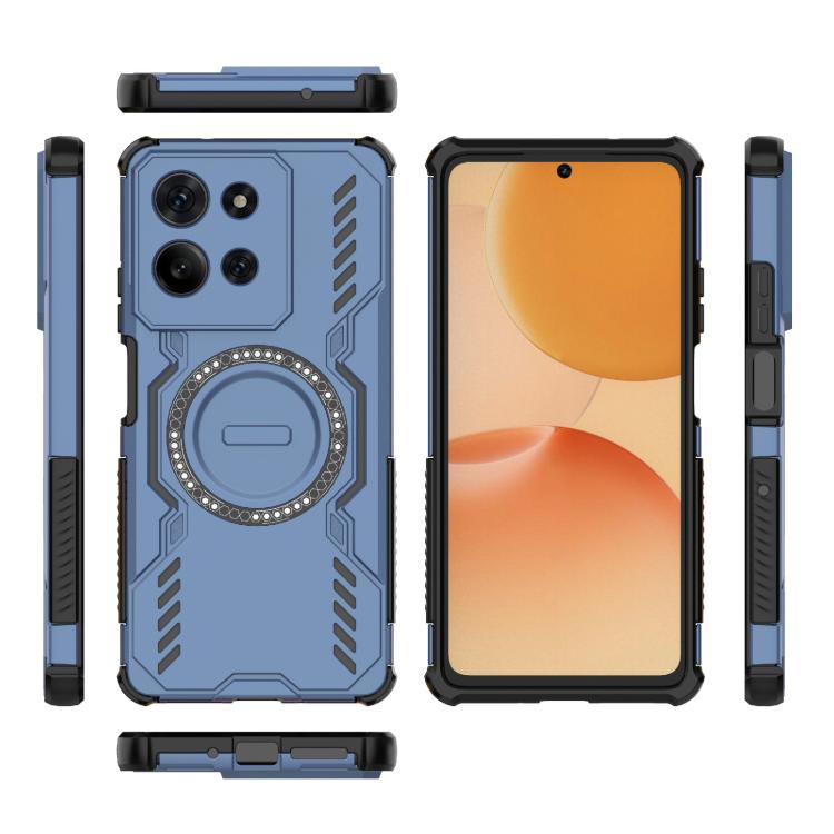 For Motorola Moto G75 5G Global Butterfly Armor MagSafe Magnetic Ring Shockproof Phone Case