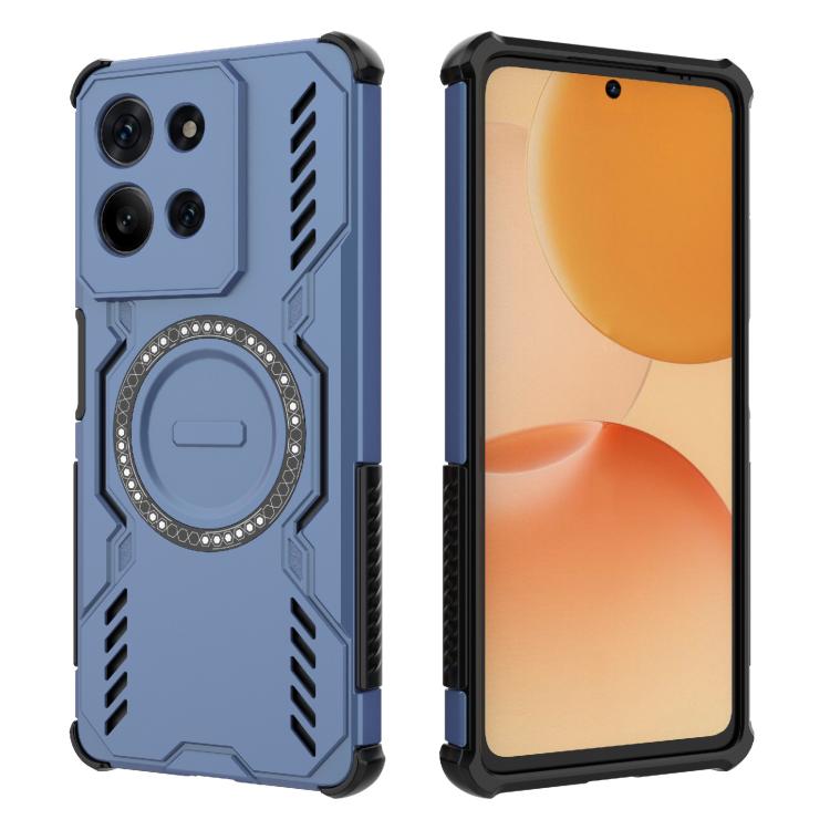 For Motorola Moto G75 5G Global Butterfly Armor MagSafe Magnetic Ring Shockproof Phone Case