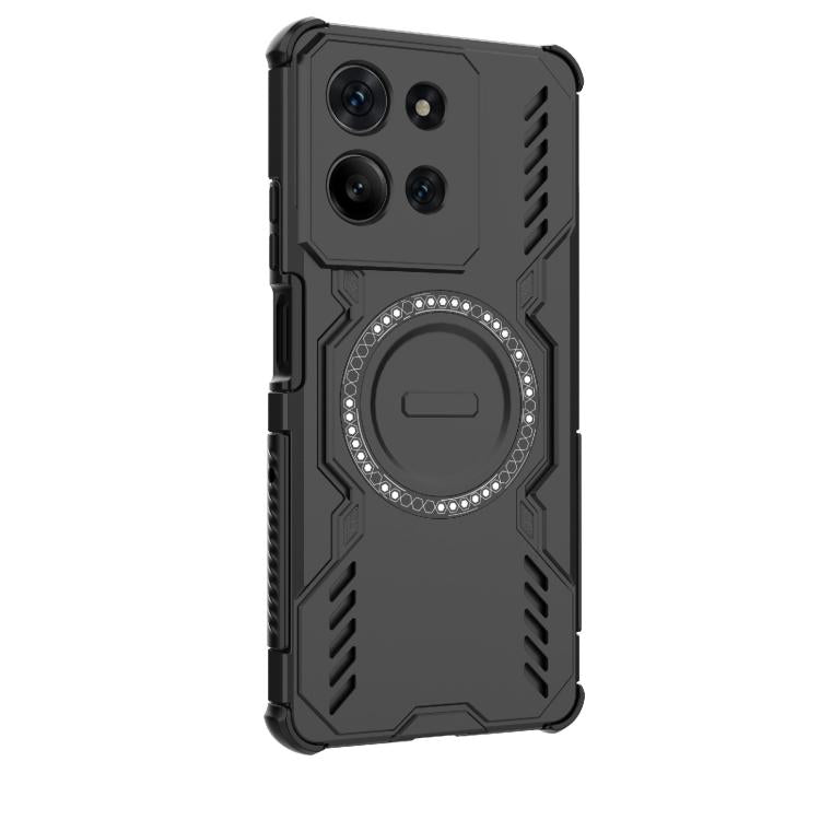 For Motorola Moto G75 5G Global Butterfly Armor MagSafe Magnetic Ring Shockproof Phone Case
