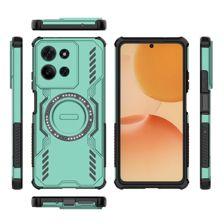 For Motorola Moto G75 5G Global Butterfly Armor MagSafe Magnetic Ring Shockproof Phone Case