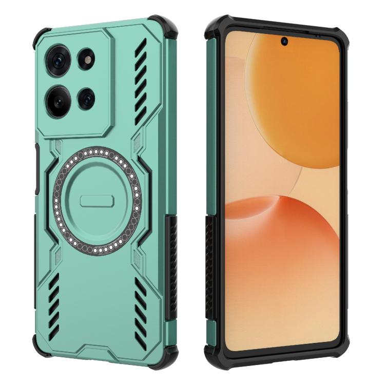 For Motorola Moto G75 5G Global Butterfly Armor MagSafe Magnetic Ring Shockproof Phone Case