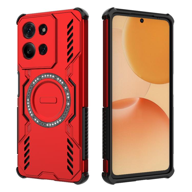 For Motorola Moto G75 5G Global Butterfly Armor MagSafe Magnetic Ring Shockproof Phone Case