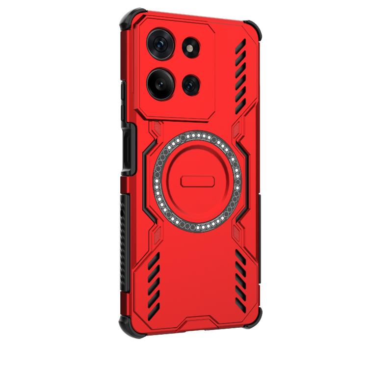 For Motorola Moto G75 5G Global Butterfly Armor MagSafe Magnetic Ring Shockproof Phone Case