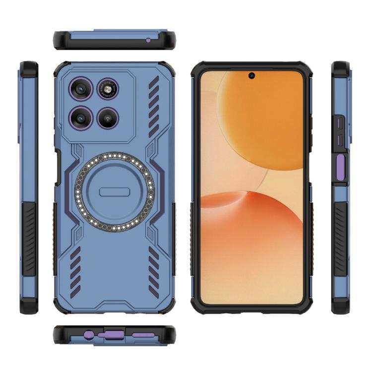 For Motorola Moto G67 Power 5G India Butterfly Armor MagSafe Magnetic Ring Shockproof Phone Case