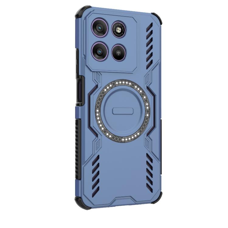 For Motorola Moto G67 Power 5G India Butterfly Armor MagSafe Magnetic Ring Shockproof Phone Case