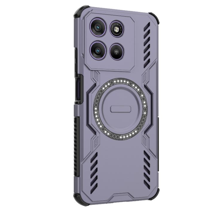 For Motorola Moto G67 Power 5G India Butterfly Armor MagSafe Magnetic Ring Shockproof Phone Case