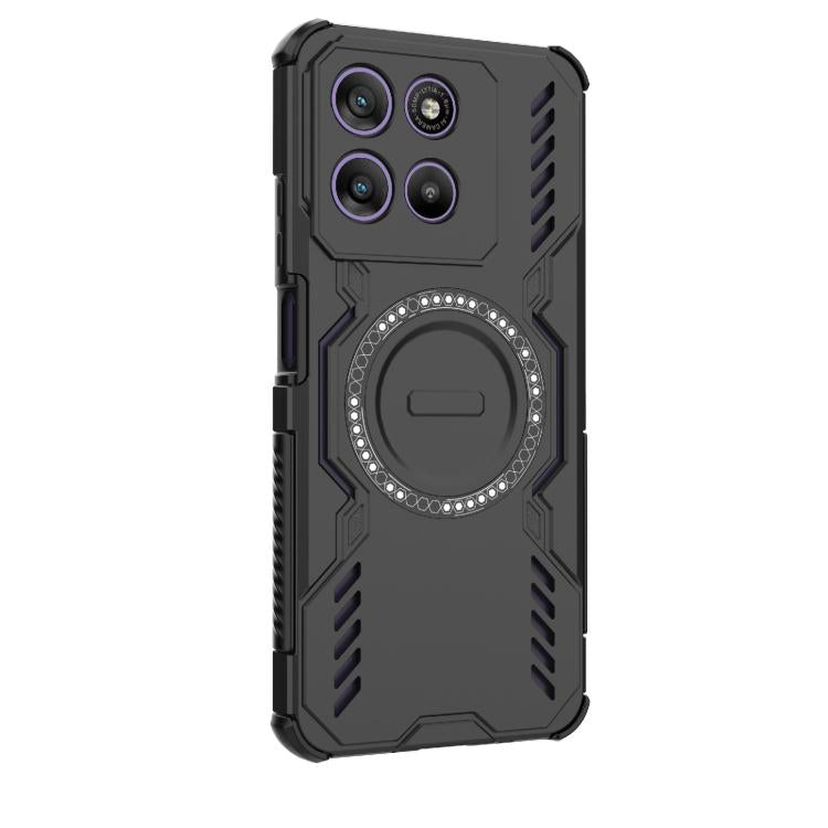 For Motorola Moto G67 Power 5G India Butterfly Armor MagSafe Magnetic Ring Shockproof Phone Case