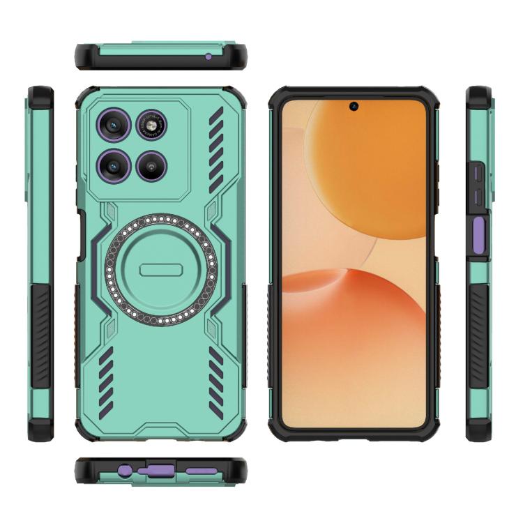 For Motorola Moto G67 Power 5G India Butterfly Armor MagSafe Magnetic Ring Shockproof Phone Case