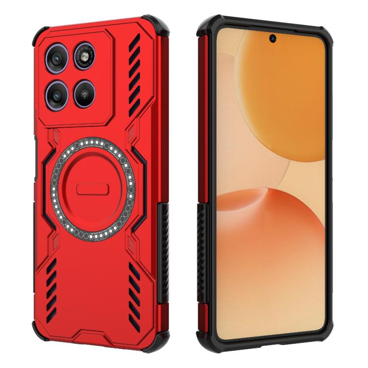 For Motorola Moto G67 Power 5G India Butterfly Armor MagSafe Magnetic Ring Shockproof Phone Case