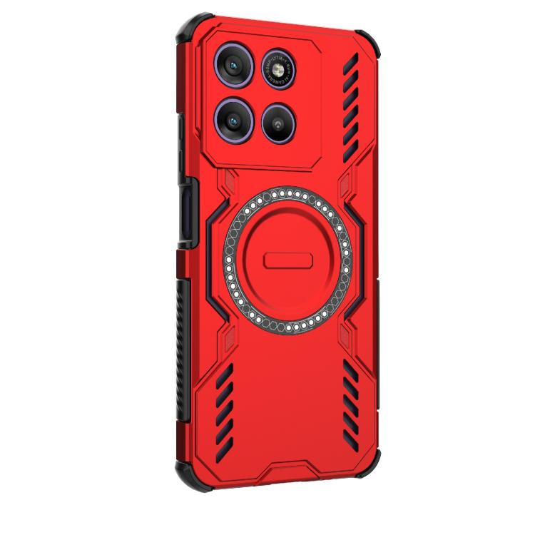 For Motorola Moto G67 Power 5G India Butterfly Armor MagSafe Magnetic Ring Shockproof Phone Case