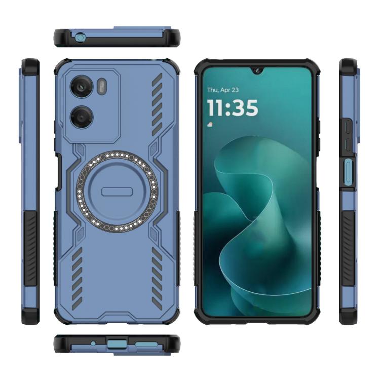 For Motorola Moto G06 4G Global Butterfly Armor MagSafe Magnetic Ring Shockproof Phone Case