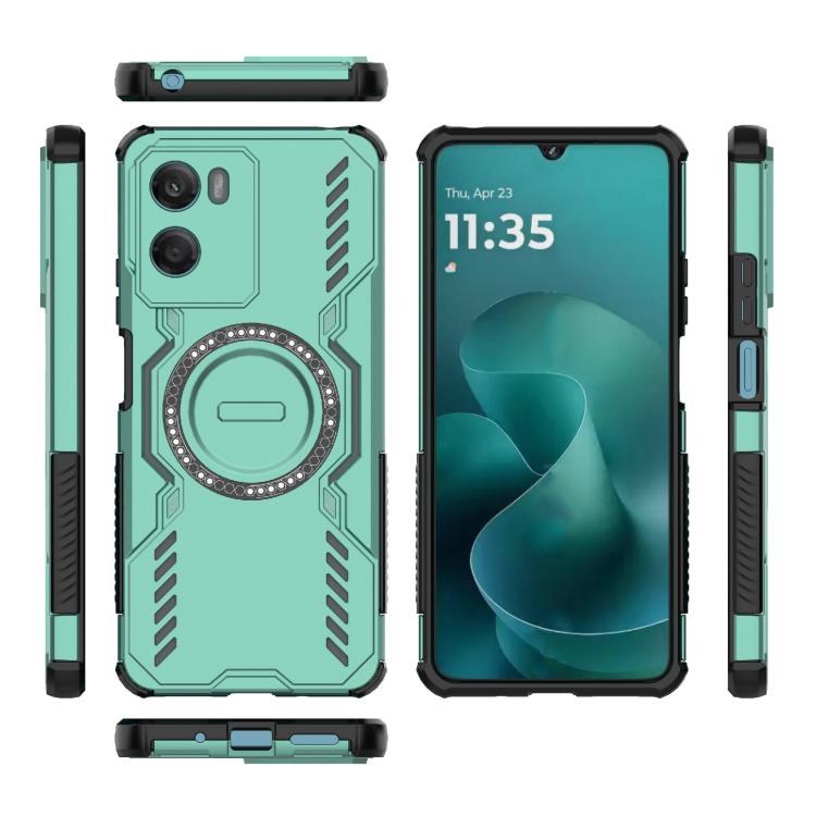 For Motorola Moto G06 4G Global Butterfly Armor MagSafe Magnetic Ring Shockproof Phone Case