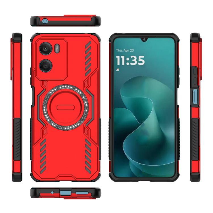 For Motorola Moto G06 4G Global Butterfly Armor MagSafe Magnetic Ring Shockproof Phone Case