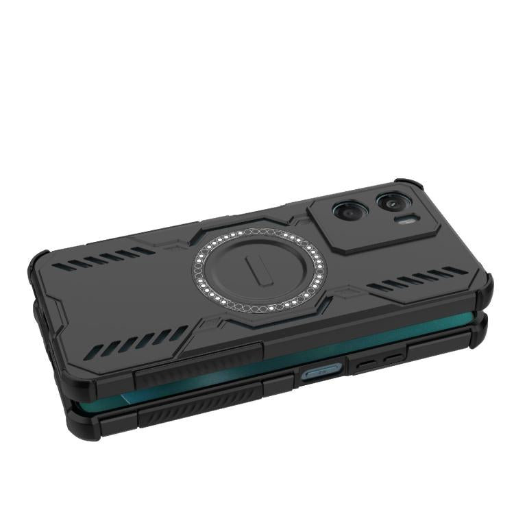 For Motorola Moto G06 4G Global Butterfly Armor MagSafe Magnetic Ring Shockproof Phone Case