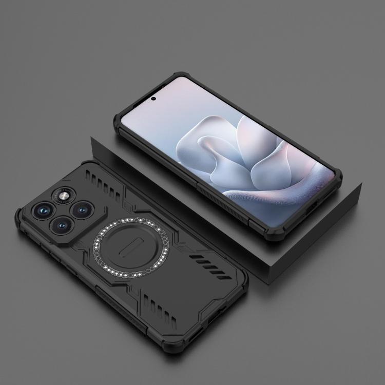 For Motorola Edge 70 Fusion 5G Global Butterfly Armor MagSafe Magnetic Ring Shockproof Phone Case