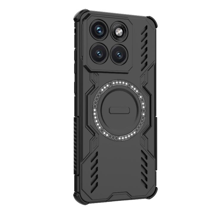 For Motorola Edge 70 Fusion 5G Global Butterfly Armor MagSafe Magnetic Ring Shockproof Phone Case