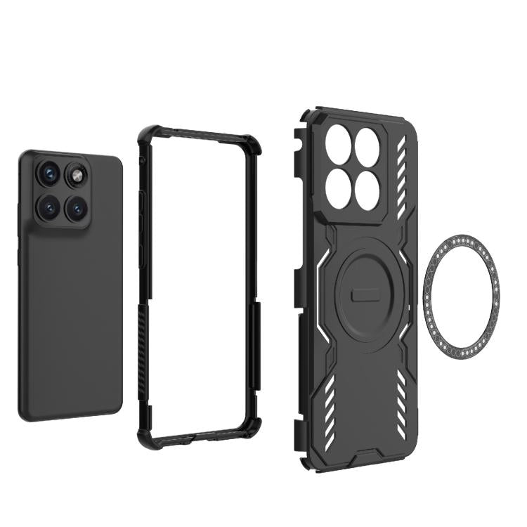 For Motorola Edge 70 Fusion 5G Global Butterfly Armor MagSafe Magnetic Ring Shockproof Phone Case