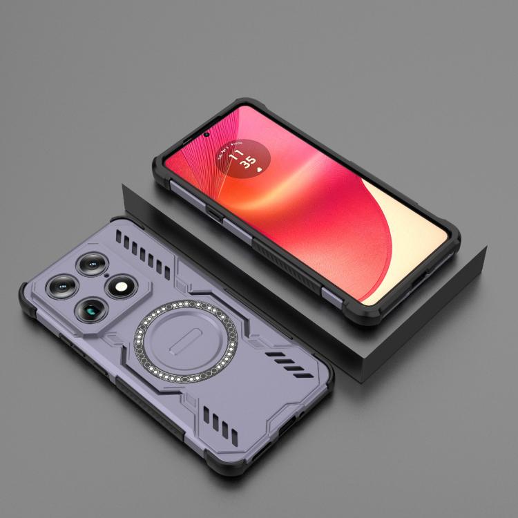 For Motorola Signature 5G Global Butterfly Armor MagSafe Magnetic Ring Shockproof Phone Case