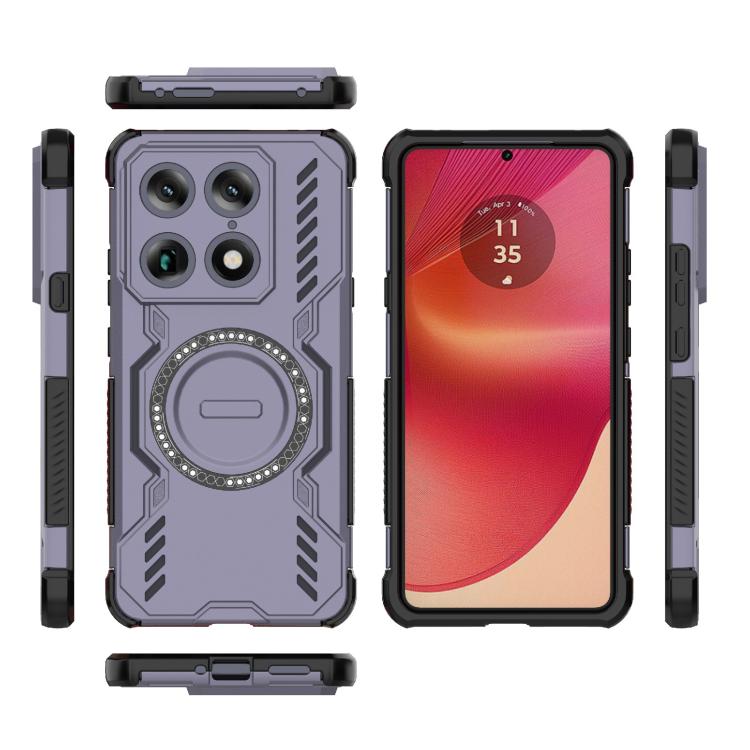 For Motorola Signature 5G Global Butterfly Armor MagSafe Magnetic Ring Shockproof Phone Case