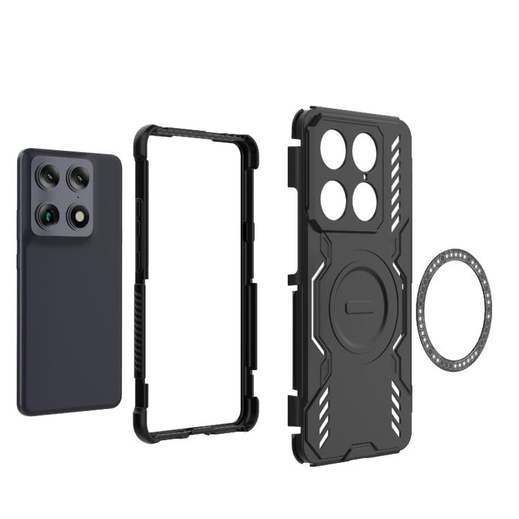For Motorola Signature 5G Global Butterfly Armor MagSafe Magnetic Ring Shockproof Phone Case