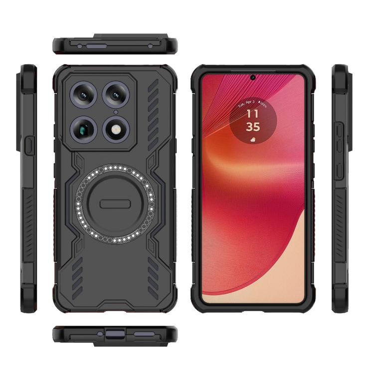 For Motorola Signature 5G Global Butterfly Armor MagSafe Magnetic Ring Shockproof Phone Case