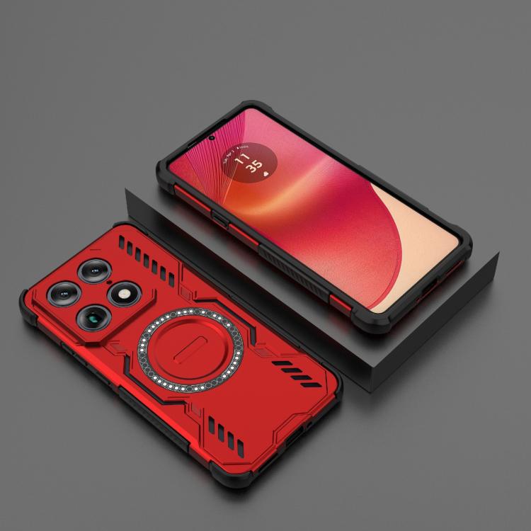For Motorola Signature 5G Global Butterfly Armor MagSafe Magnetic Ring Shockproof Phone Case