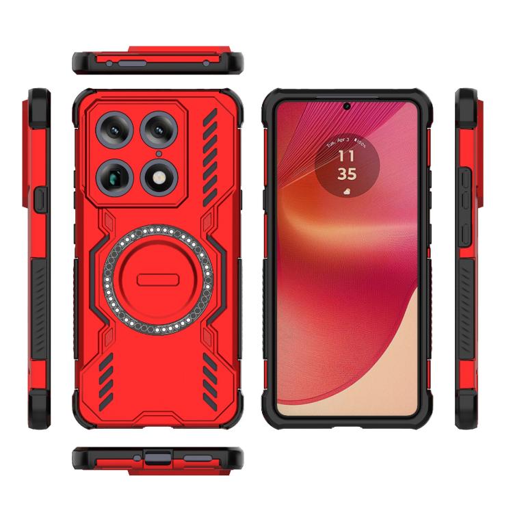 For Motorola Signature 5G Global Butterfly Armor MagSafe Magnetic Ring Shockproof Phone Case