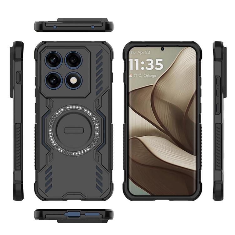 For Motorola Edge 70 Pro 5G Global Butterfly Armor MagSafe Magnetic Ring Shockproof Phone Case