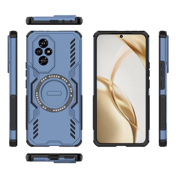 For Honor 200 5G Global Butterfly Armor MagSafe Magnetic Ring Shockproof Phone Case