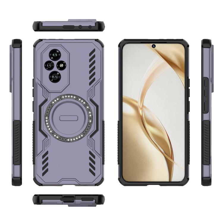 For Honor 200 5G Global Butterfly Armor MagSafe Magnetic Ring Shockproof Phone Case
