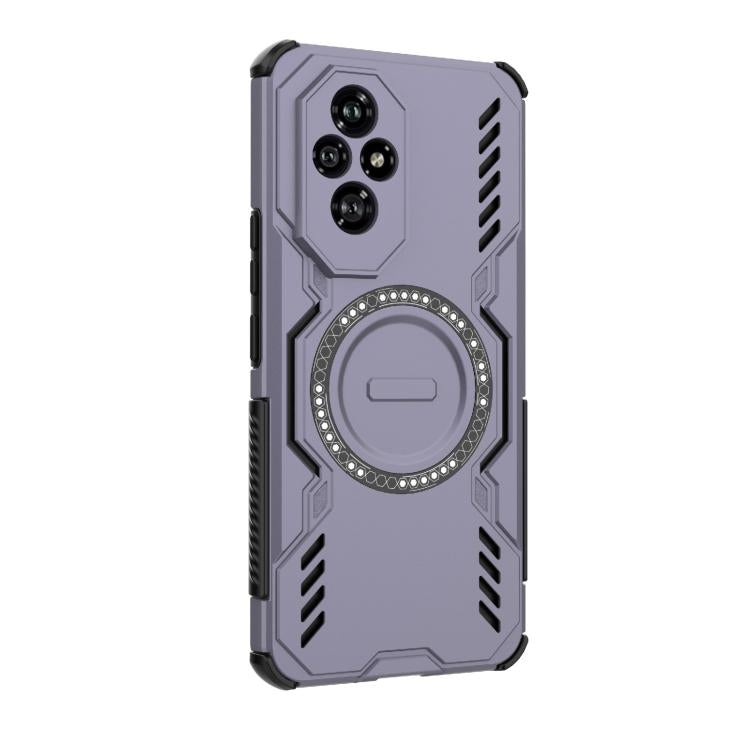 For Honor 200 5G Global Butterfly Armor MagSafe Magnetic Ring Shockproof Phone Case