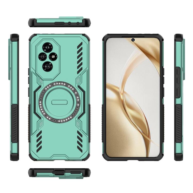 For Honor 200 5G Global Butterfly Armor MagSafe Magnetic Ring Shockproof Phone Case