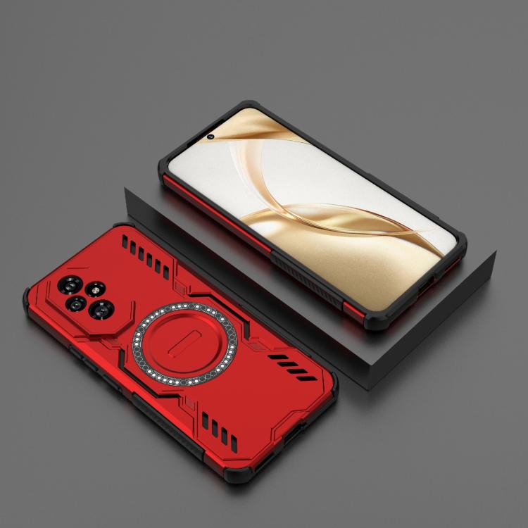 For Honor 200 5G Global Butterfly Armor MagSafe Magnetic Ring Shockproof Phone Case
