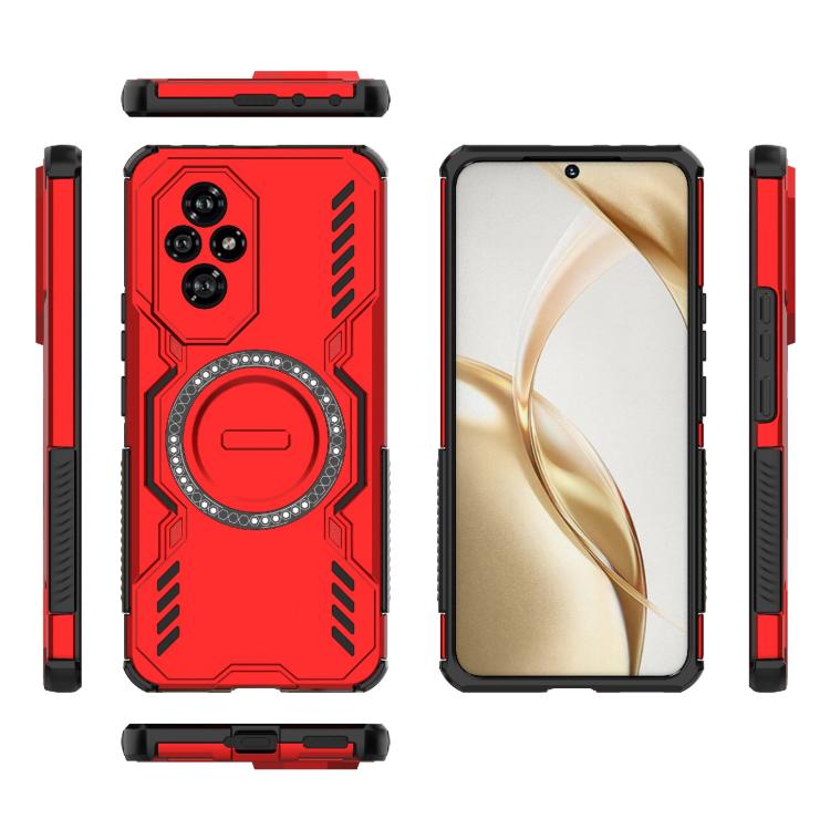 For Honor 200 5G Global Butterfly Armor MagSafe Magnetic Ring Shockproof Phone Case