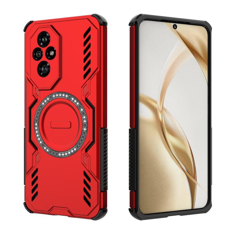 For Honor 200 5G Global Butterfly Armor MagSafe Magnetic Ring Shockproof Phone Case