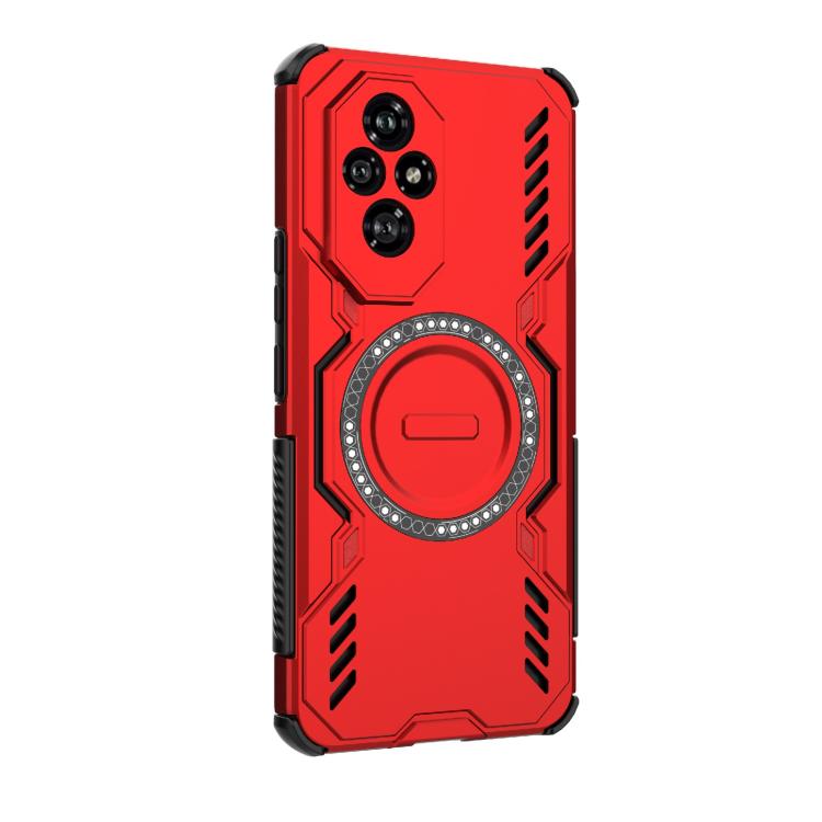 For Honor 200 5G Global Butterfly Armor MagSafe Magnetic Ring Shockproof Phone Case