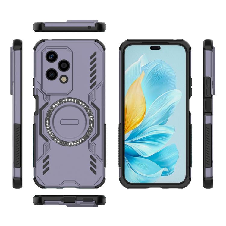 For Honor 200 Lite 5G Global Butterfly Armor MagSafe Magnetic Ring Shockproof Phone Case