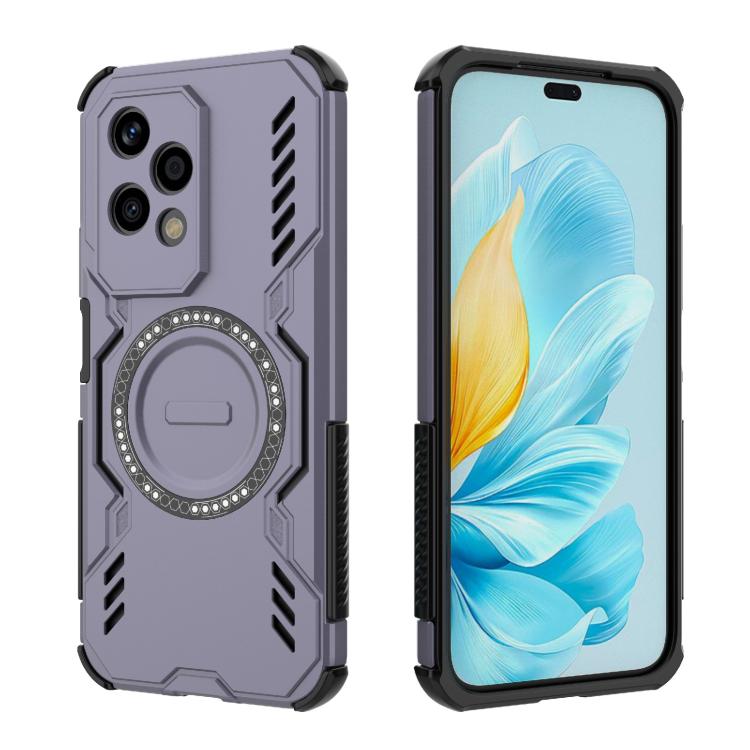 For Honor 200 Lite 5G Global Butterfly Armor MagSafe Magnetic Ring Shockproof Phone Case