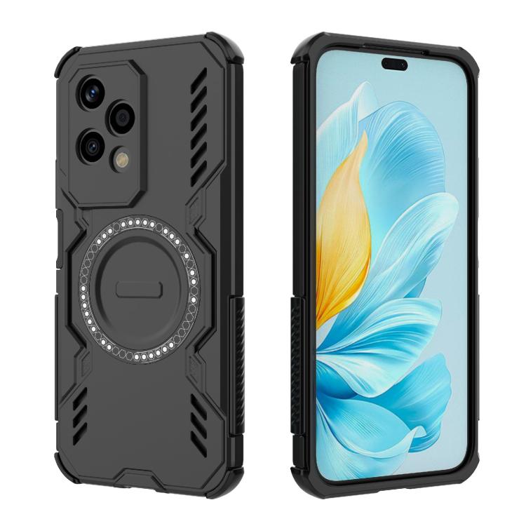 For Honor 200 Lite 5G Global Butterfly Armor MagSafe Magnetic Ring Shockproof Phone Case